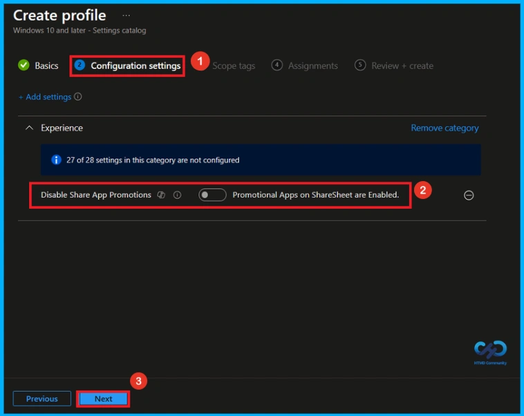 How to Disable Promotional Apps in Windows Share Sheet using Intune 5 Control Promotional Apps in the Windows Share Sheet using Intune - Fig.4