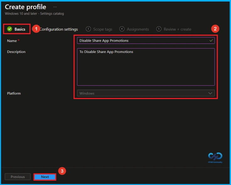 How to Disable Promotional Apps in Windows Share Sheet using Intune 3 Control Promotional Apps in the Windows Share Sheet using Intune - Fig.2