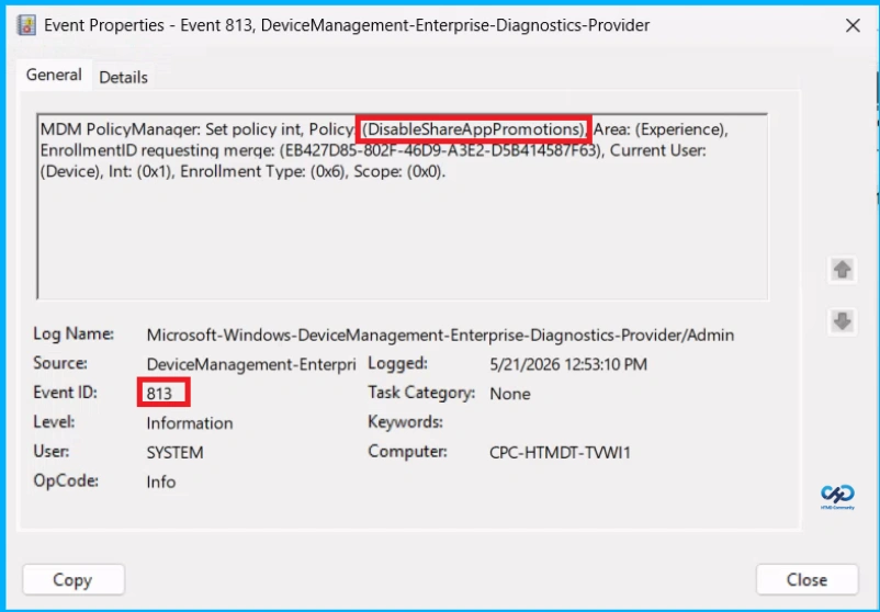 How to Disable Promotional Apps in Windows Share Sheet using Intune 11 Control Promotional Apps in the Windows Share Sheet using Intune - Fig.10