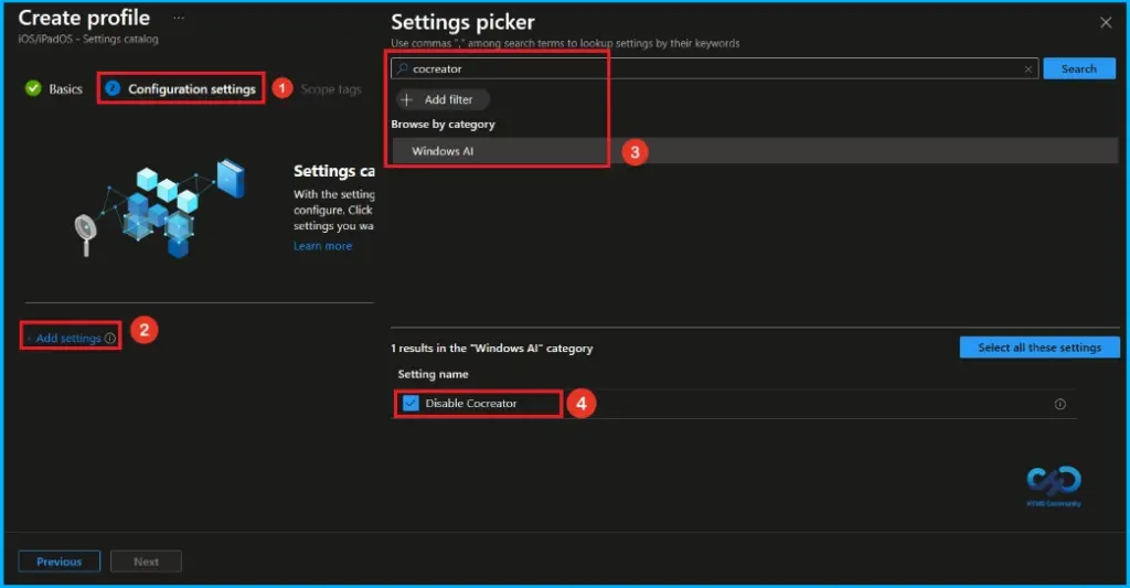 Controlling Cocreator Access in Windows Paint using Microsoft Intune - Fig.3