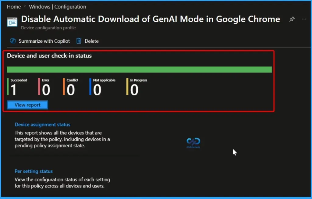 Disable Automatic Download of GenAI Mode in Google Chrome with an Intune Settings Catalog Policy - Fig.11