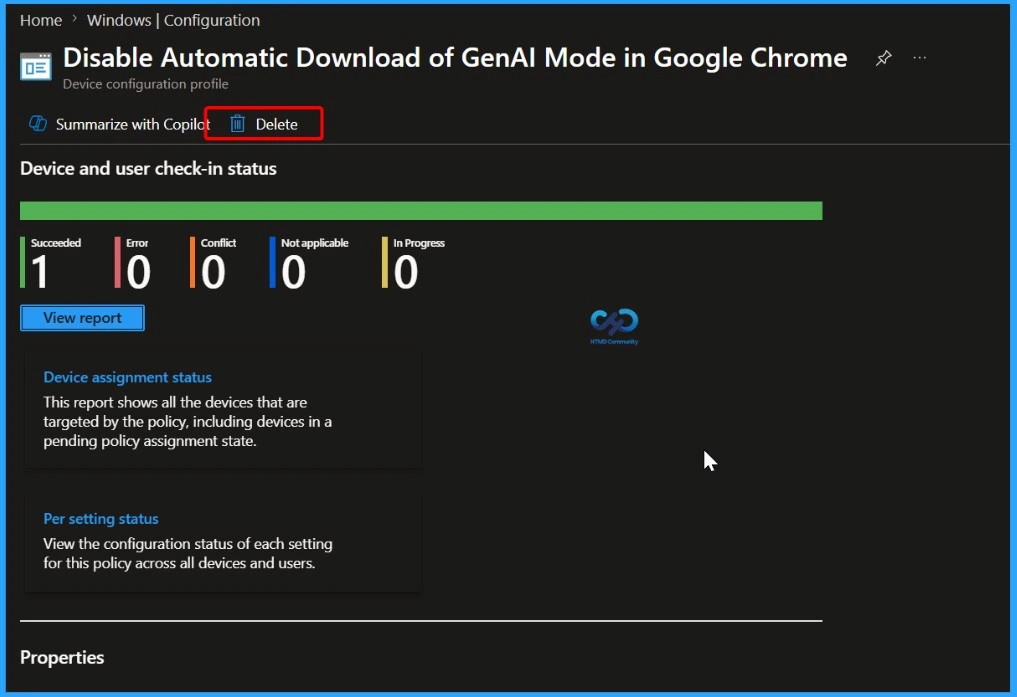 Disable Automatic Download of GenAI Mode in Google Chrome with an Intune Settings Catalog Policy - Fig.14