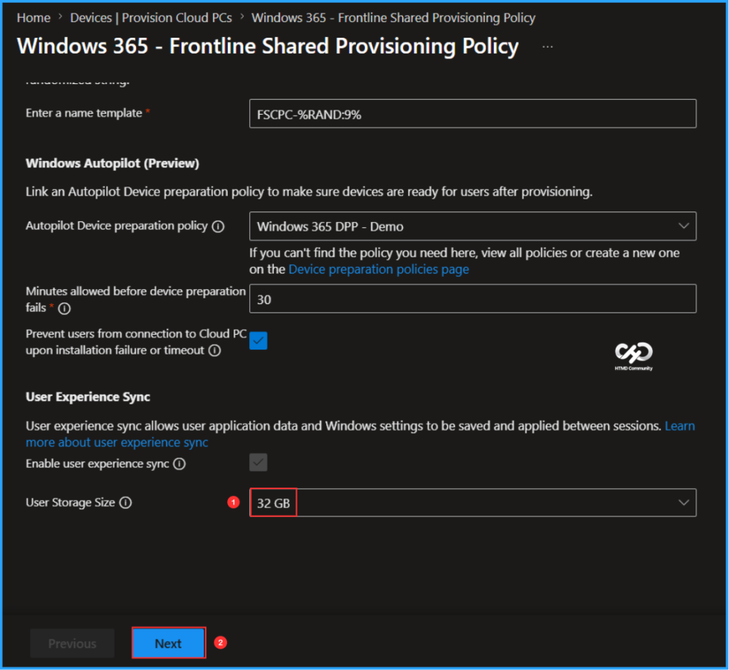 Easy Way to Update User Storage Size for Windows 365 Frontline Shared Cloud PCs. Fig. 4