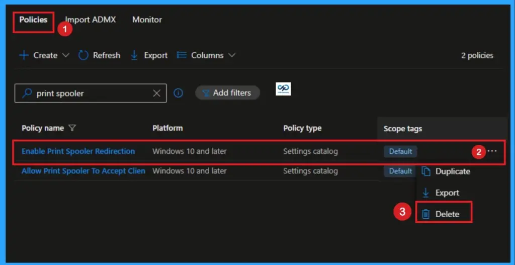 Enable Print Spooler Redirection Guard Option using Intune - Fig.13