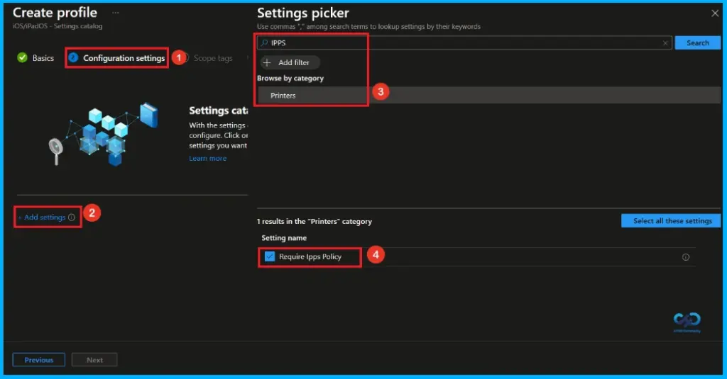 Secure Printer Installations with Intune by Allowing only IPPS Printers using TLS - Fig.4