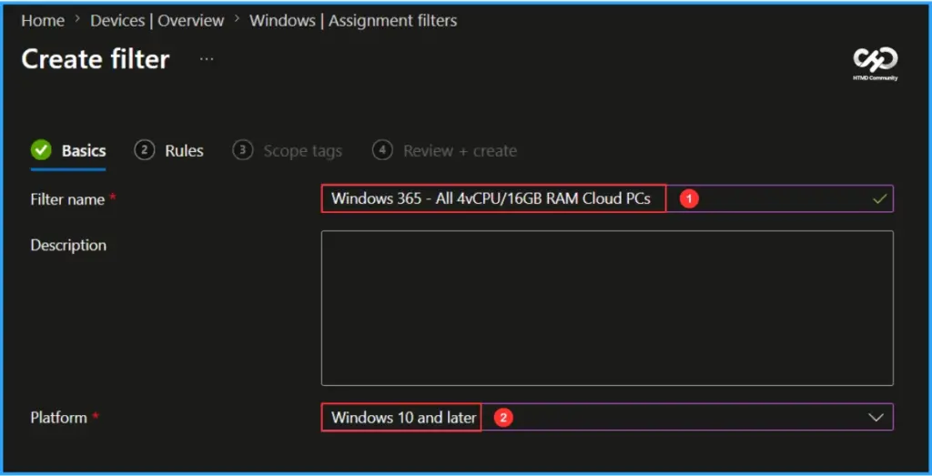 How to Create Filter for All Windows 365 Cloud PCs with a Specific Configuration using Intune 3 How to Create Filter for All Windows 365 Cloud PCs with a Specific Configuration using Intune. Fig. 2