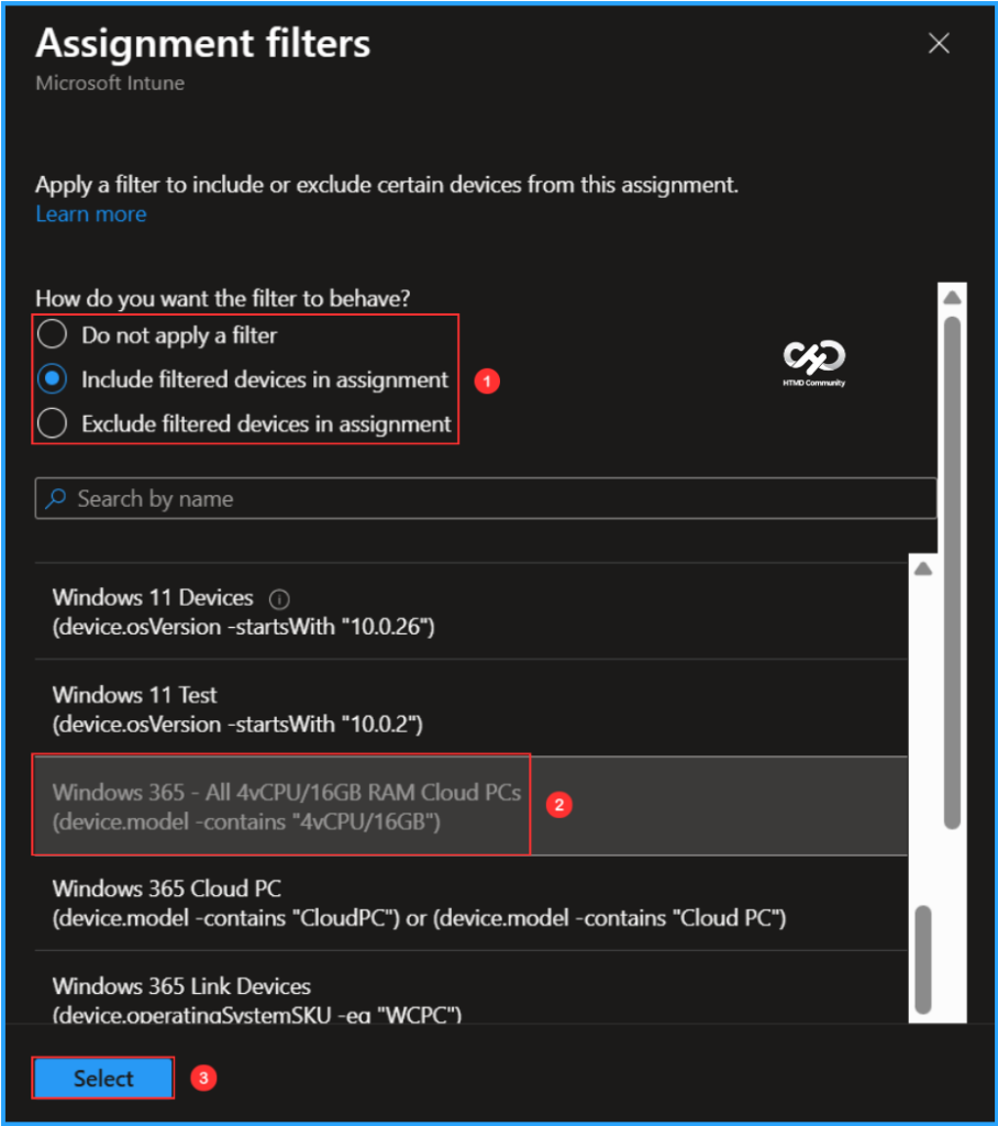 How to Create Filter for All Windows 365 Cloud PCs with a Specific Configuration using Intune 8 How to Create Filter for All Windows 365 Cloud PCs with a Specific Configuration using Intune. Fig. 7