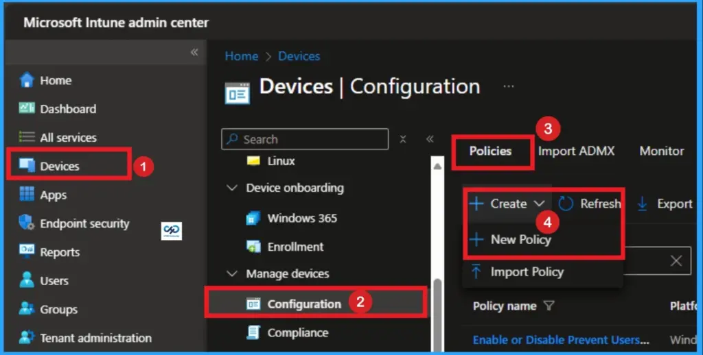 How to Enable Alphanumeric Device Password Required for Devices using Intune 2 How to Enable Alphanumeric Device Password Required for Devices using Intune - Fig.1