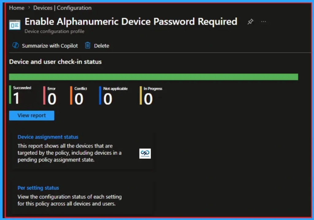 How to Enable Alphanumeric Device Password Required for Devices using Intune 11 How to Enable Alphanumeric Device Password Required for Devices using Intune - Fig.10