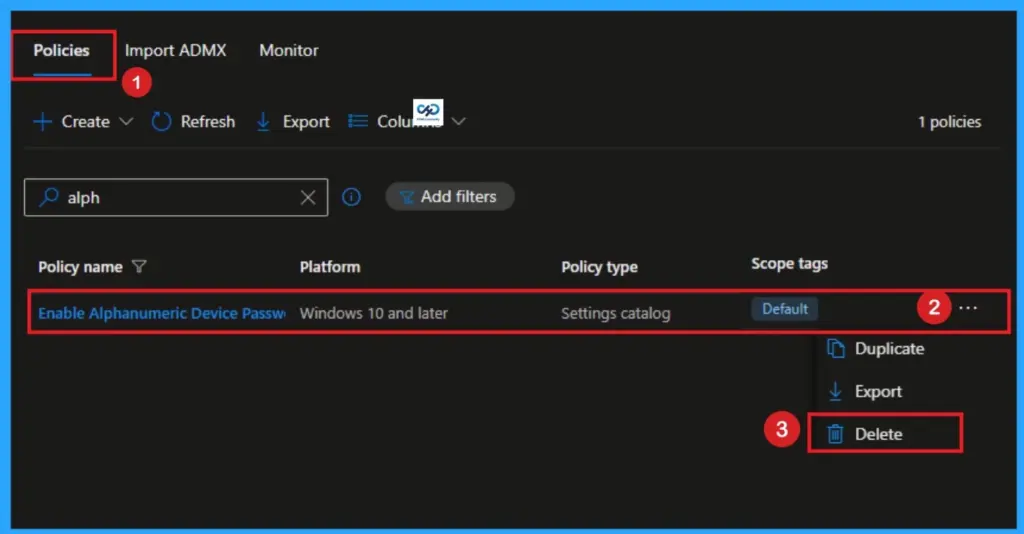 How to Enable Alphanumeric Device Password Required for Devices using Intune 14 How to Enable Alphanumeric Device Password Required for Devices using Intune - Fig.13