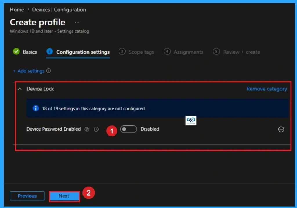 How to Enable Alphanumeric Device Password Required for Devices using Intune 6 How to Enable Alphanumeric Device Password Required for Devices using Intune - Fig.5
