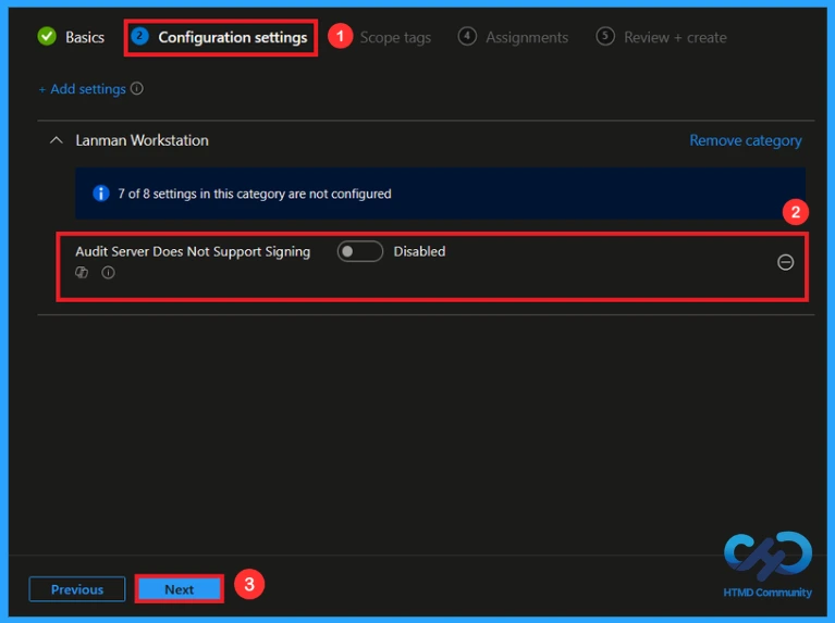 Enable Audit Logs for SMB Servers without Signing Support using Intune - Fig.5