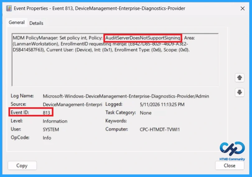 Enable Audit Logs for SMB Servers without Signing Support using Intune - Fig.11