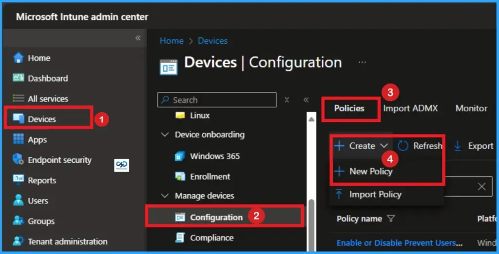 How to Enable Private Network Firewall to Filter Network Traffic using Intune - Fig.1