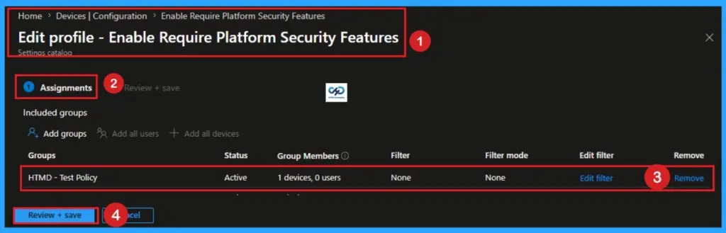 How to Enable Require Platform Security Features Policy using Intune 11 How to Enable Require Platform Security Features Policy using Intune - Fig.10