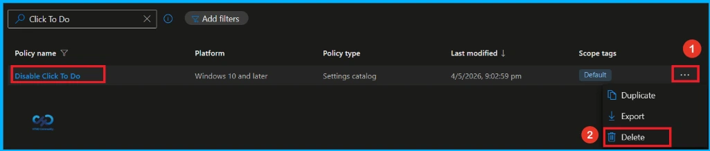 Disable Click to Do Feature on Windows Devices using Intune Policy 14 Disable Click to Do Feature on Windows Devices Using Intune Policy - Fig.13