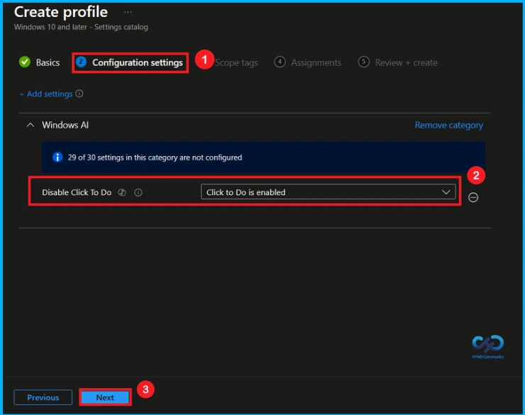 Disable Click to Do Feature on Windows Devices using Intune Policy 5 Disable Click to Do Feature on Windows Devices Using Intune Policy - Fig.4