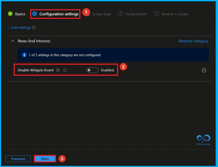 How to Manage the Widgets Board Experience using Microsoft Intune 5 How to Manage the Widgets Board Experience using Microsoft Intune - Fig.4