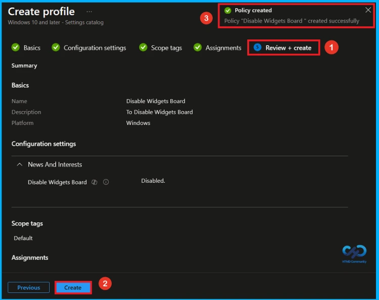 How to Manage the Widgets Board Experience using Microsoft Intune 9 How to Manage the Widgets Board Experience using Microsoft Intune - Fig.8