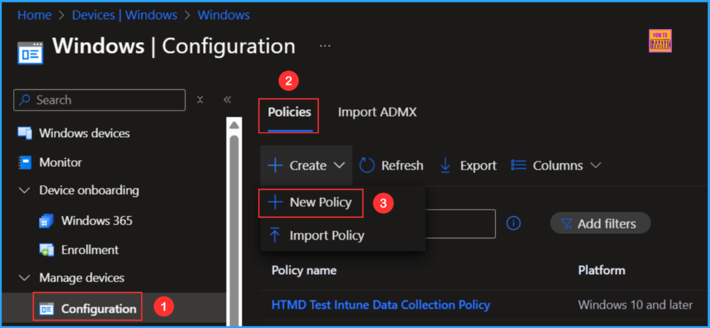 How to Set Time Limit for Active But Idle Remote Desktop Services Sessions on Windows 365 Flex  with Intune. Fig. 1