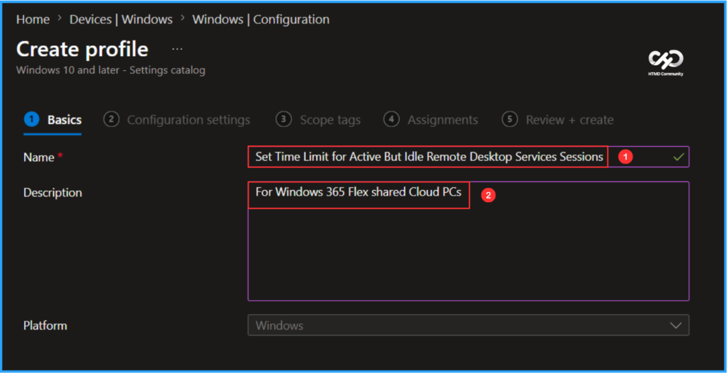 How to Set Time Limit for Active But Idle Remote Desktop Services Sessions on Windows 365 Flex. Fig. 3