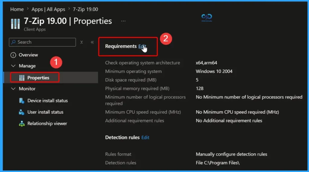 Complete Guide to Intune Win32 App Requirement Rules Using Built-In and PowerShell-Based Conditions - Fig.2