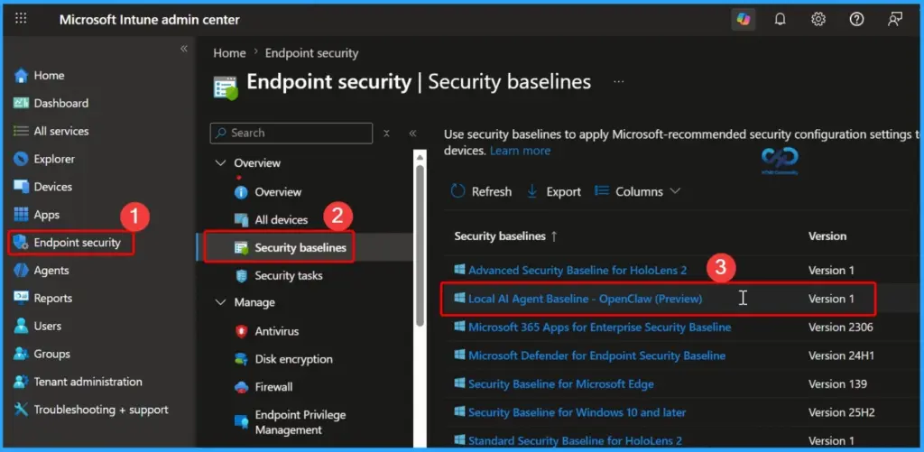 New Local AI Agent Security Baseline in MS Intune to Improve OpenClaw Security and Compliance - Fig.1
