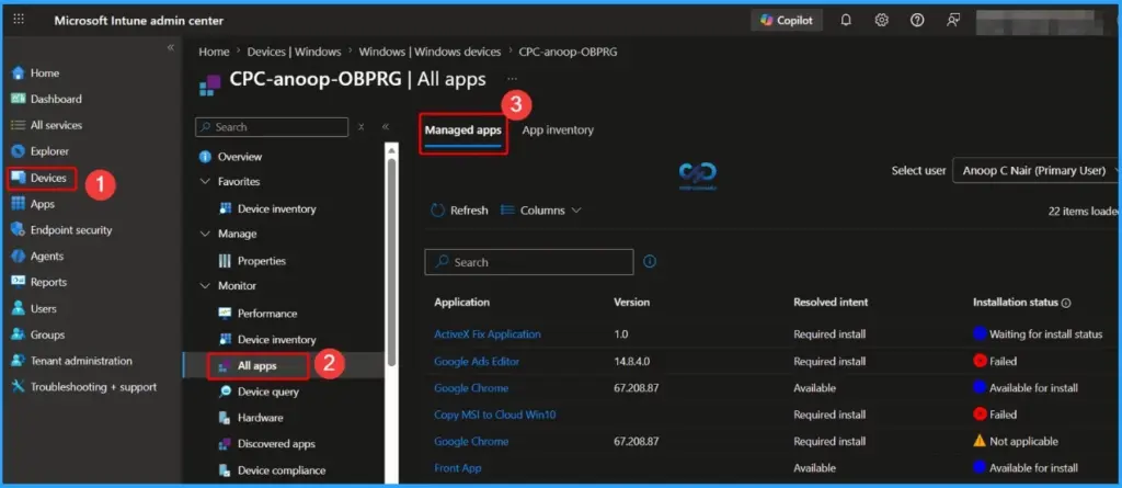 Microsoft Intune All Apps Now in Device View Simplifies App Troubleshooting for IT Admins - Fig.1
