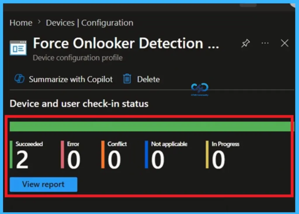 Force Onlooker Detection Settings with Intune to Improve Privacy and Prevent User Changes - Fig.9