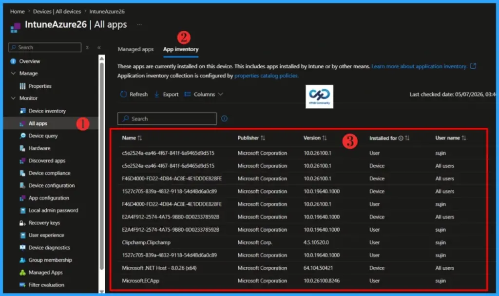 How to Configure the App inventory for Windows devices in Microsoft Intune- Fig.06