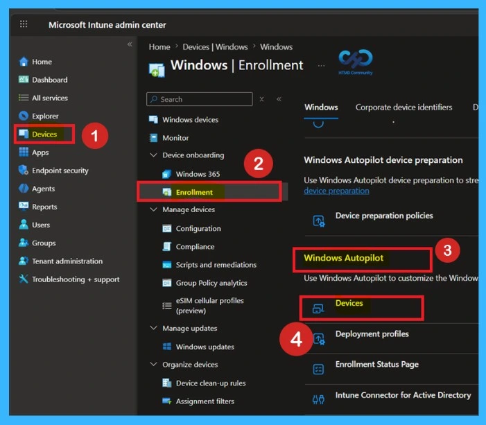 Windows Autopilot Device Export Guide for Microsoft Intune Admins -Fig.1