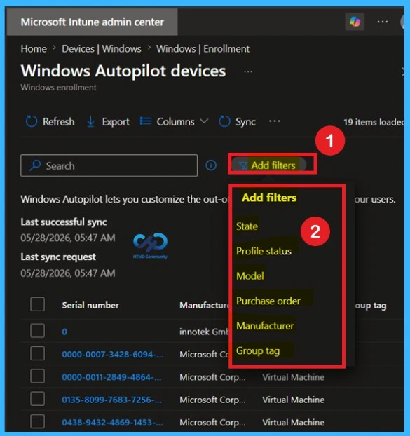 Windows Autopilot Device Export Guide for Microsoft Intune Admins -Fig.3