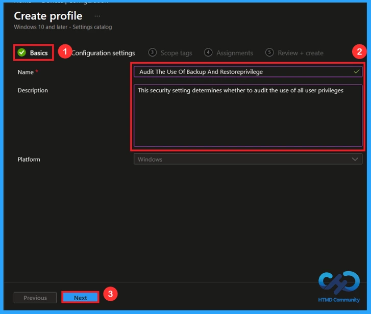 Enable Advanced Audit Policy Settings in Windows using Intune 5 Enable Advanced Audit Policy Settings in Windows using Intune - Fig.3