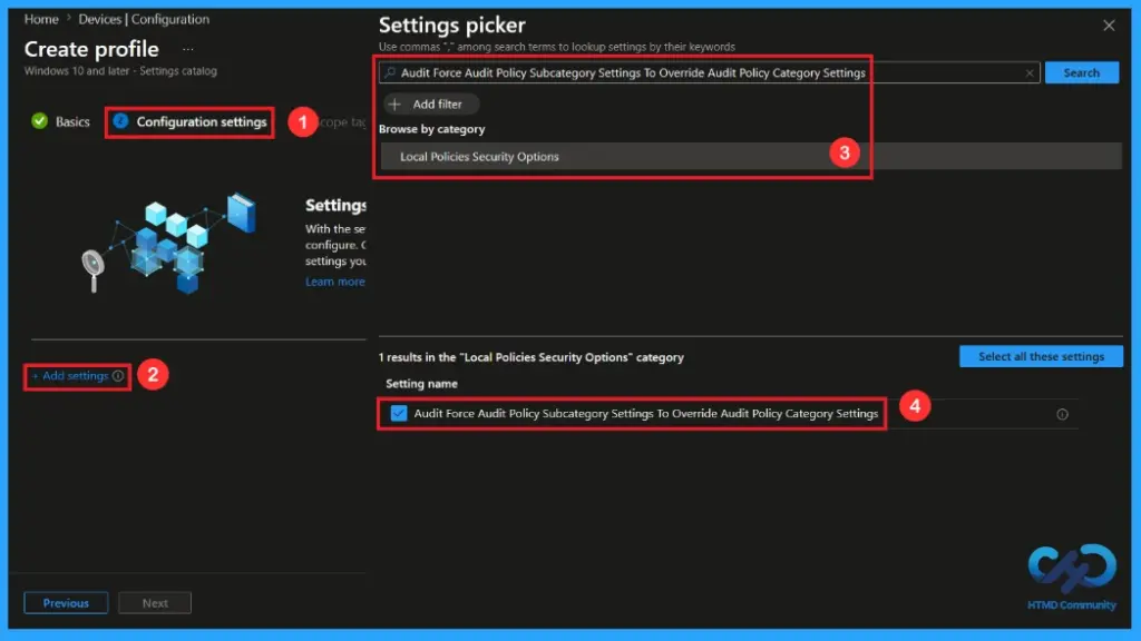 Enable Advanced Audit Policy Settings in Windows using Intune 6 Enable Advanced Audit Policy Settings in Windows using Intune - Fig.4
