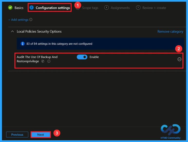Enable Advanced Audit Policy Settings in Windows using Intune 8 Enable Advanced Audit Policy Settings in Windows using Intune - Fig.6
