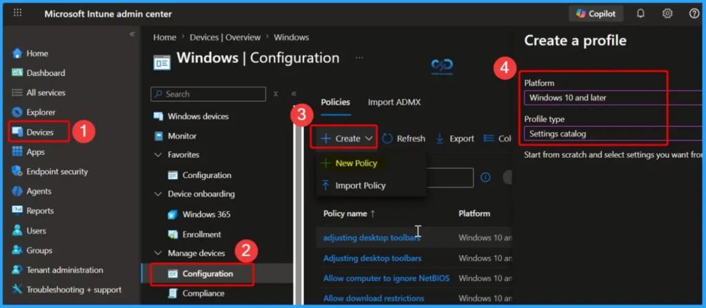 How to Configure Google Gemini Integration Settings using Microsoft Intune- Fig.01