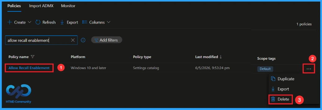 Manage Windows Recall Availability for End Users on Managed Devices using Intune - Fig.14