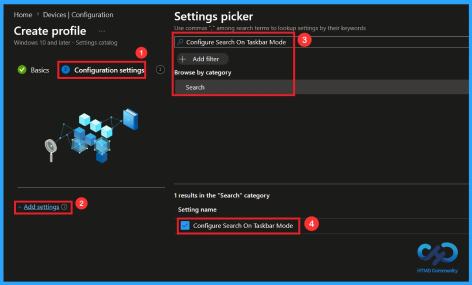 How to Control Search Settings on Windows Taskbar using Intune Policy 6 How to Control Search Settings on Windows Taskbar using Intune Policy - Fig.4