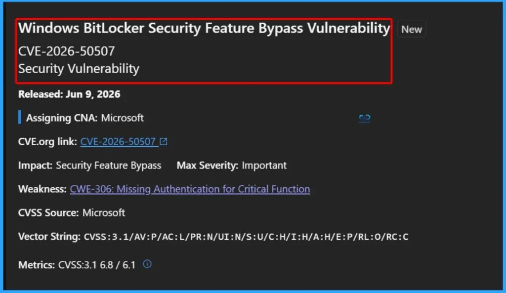 Microsoft Fixes 200+ Vulnerabilities in June 2026 Patch Including YellowKey and Defender Issues 3 Microsoft Fixes 200+ Vulnerabilities in June 2026 Patch Including YellowKey and Defender Issues - Fig.2