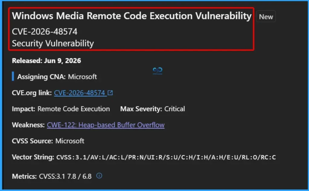 Microsoft Fixes 200+ Vulnerabilities in June 2026 Patch Including YellowKey and Defender Issues 9 Microsoft Fixes 200+ Vulnerabilities in June 2026 Patch Including YellowKey and Defender Issues - Fig.8