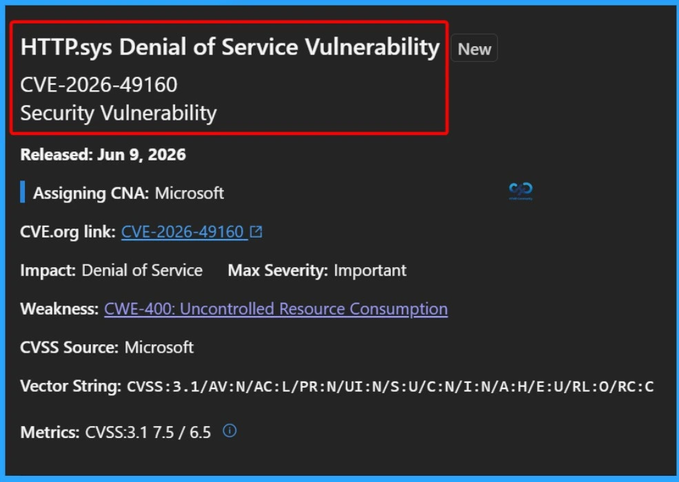 Microsoft Fixes 200+ Vulnerabilities in June 2026 Patch Including YellowKey and Defender Issues 11 Microsoft Fixes 200+ Vulnerabilities in June 2026 Patch Including YellowKey and Defender Issues - Fig.10