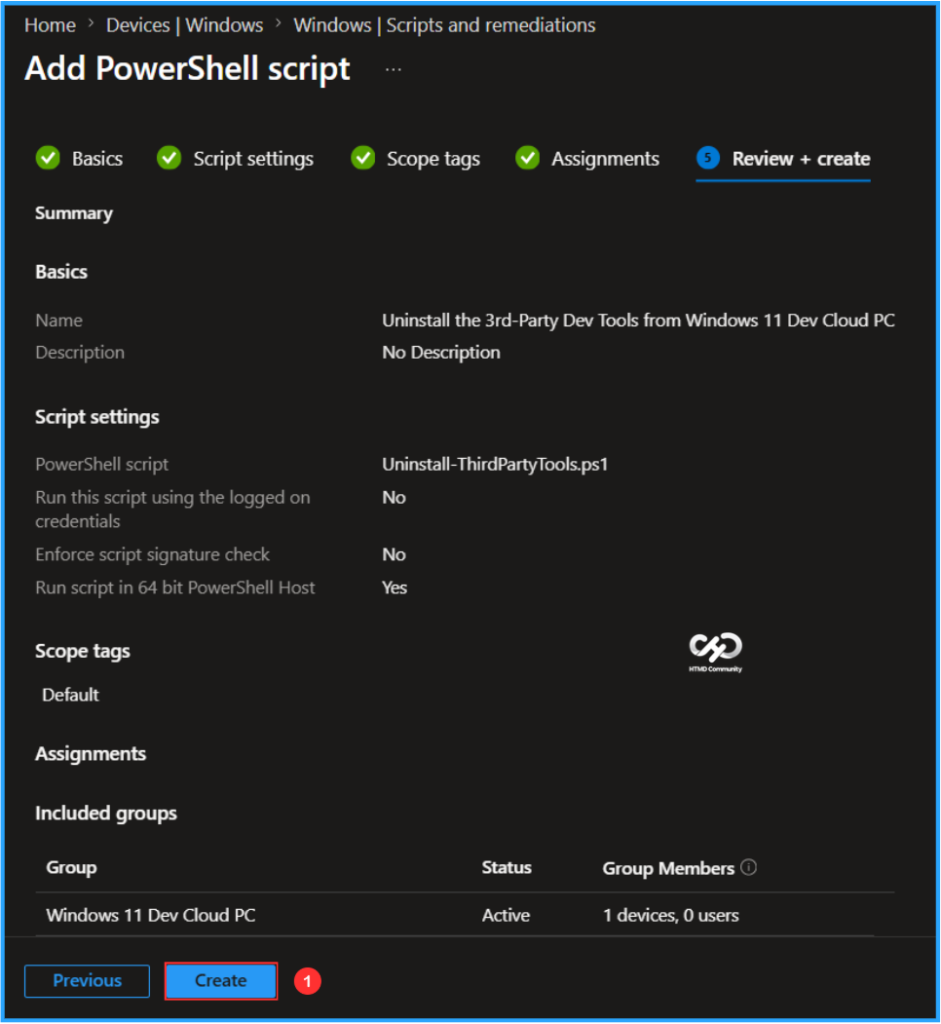 Best Way to Uninstall 3rd-Party Dev Tools from Windows 11 Dev Cloud PC using Intune. Fig. 6