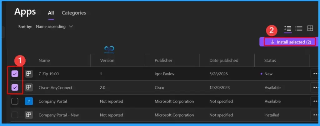 Bulk Install Windows Apps in Intune Company Portal - Fig.8