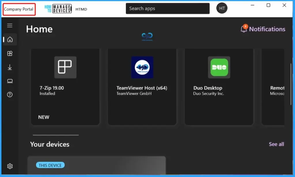 Bulk Install Windows Apps in Intune Company Portal - Fig.1