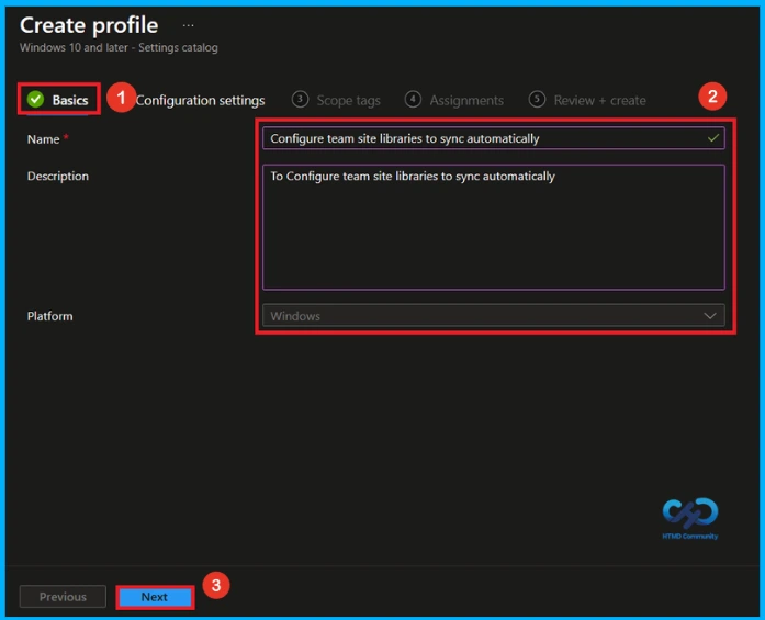 Configure Automatic SharePoint Library Sync using Microsoft Intune - Fig.3