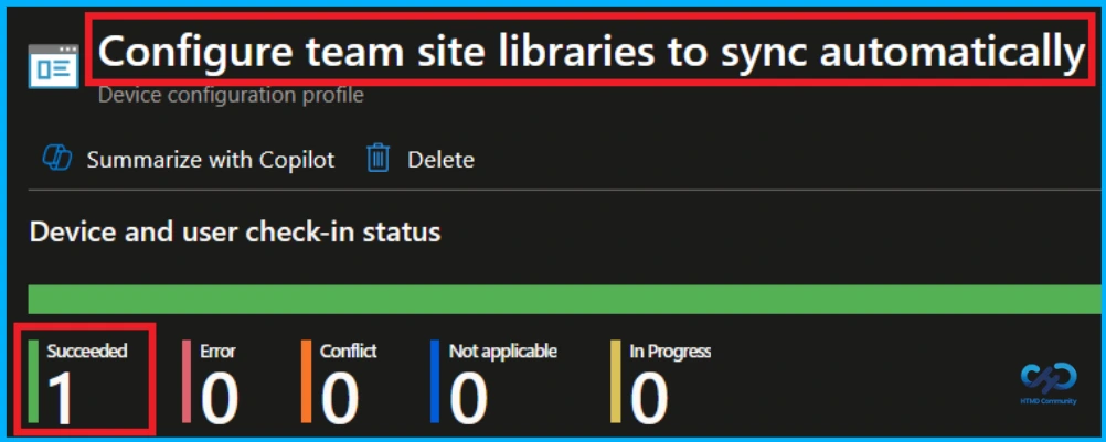 Configure Automatic SharePoint Library Sync using Microsoft Intune - Fig.10