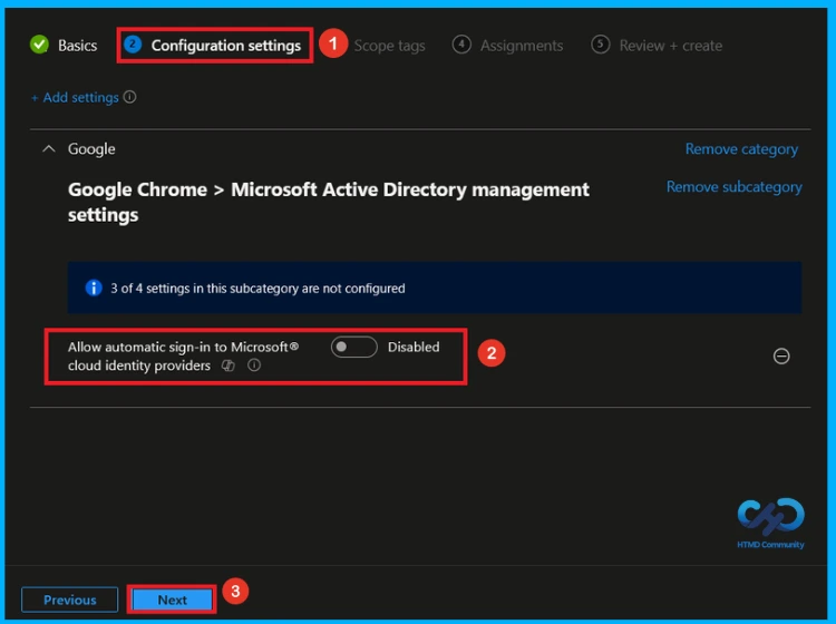 Manage Microsoft Cloud Authentication Settings for Google Chrome using Intune 6 Manage Microsoft Cloud Authentication Settings for Google Chrome using Intune - Fig.5