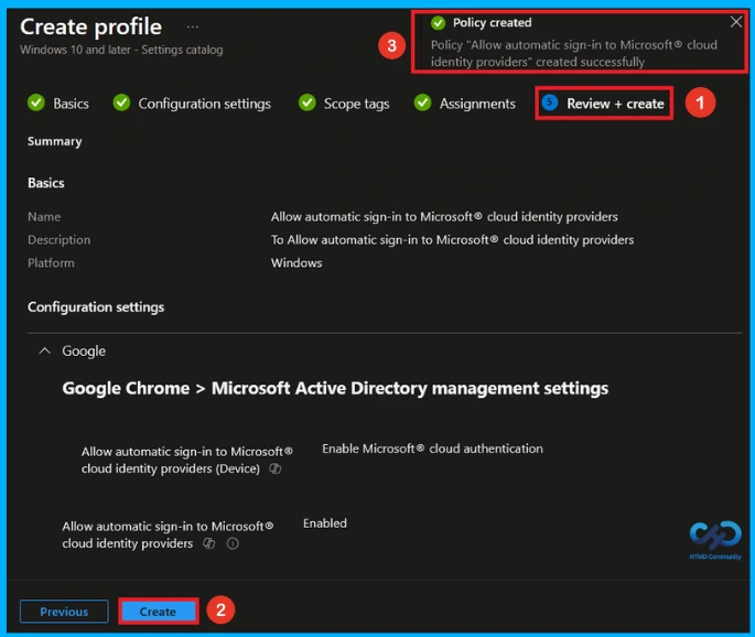 Manage Microsoft Cloud Authentication Settings for Google Chrome using Intune 10 Manage Microsoft Cloud Authentication Settings for Google Chrome using Intune - Fig.9