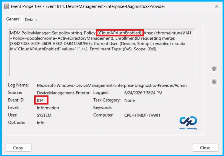 Manage Microsoft Cloud Authentication Settings for Google Chrome using Intune 12 Manage Microsoft Cloud Authentication Settings for Google Chrome using Intune- Fig.11
