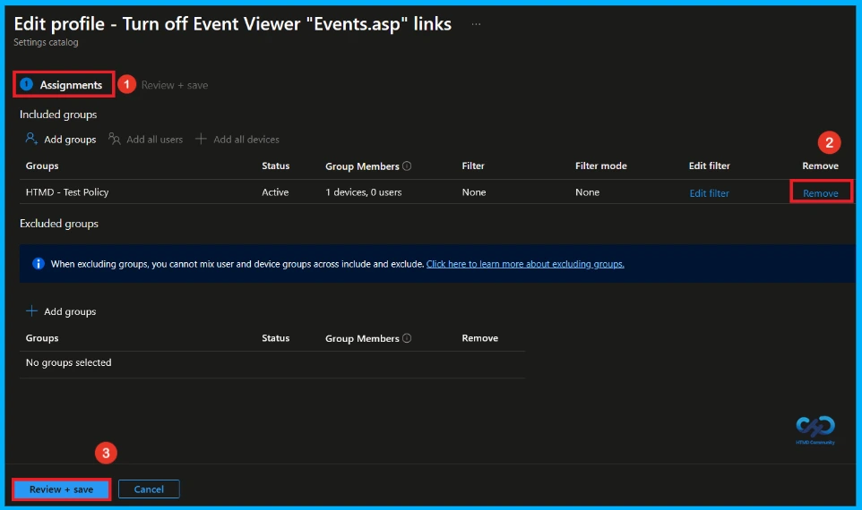 Configure Event Viewer Hyperlink Restrictions using Intune 14 Configure Event Viewer Hyperlink Restrictions using Intune - Fig.13